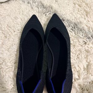 Rothy's Black and Blue Flats heathered 12 point